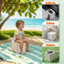 Generic 9.1" Foldable Travel Potty - Compact Collapsible Portable Toilet Seat with Cleaning Bags for Car, Camping