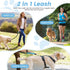 Caudblor Waist Leash for Medium Large Dogs - Bungee Hands Free Dog Leash with Zipper Pouch, Padded Handle, Heavy Duty