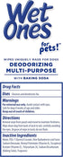 Wet Ones for Pets Deodorizing Multi-Purpose Dog Wipes with Baking Soda, 100 ct- 3 Pack, Tropical Splash Scent,