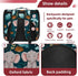 IROLSKDNFH Backpack 15.75x9.84x13.78 Cute Cartoon Baby Elephants with Leaves on Teal Background Pet Carrier for Small