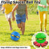 Dog Flying Disc Toy - Pet Toy Flying Saucer Ball with 3 Lights - Outdoor Games for Dogs (Green + Pink, 2PCS)