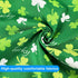 2 Pack, LosFong St. Patrick's Day Dog Bandanas Reversible Triangle Shamrocks Leprechaun Hat Pet Scarf for Boys