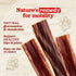 5-Inch (20-Pack), Natural Farm Beef Jerky Gullet Sticks Flat - Grass-fed Beef, Glucosamine & Chondroitin, Rich Flavor