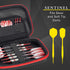 Sentinel EVA Foam Shell Dart Case, Holds 6 Darts and Extra Accessories, Compatible with Steel Tip Darts