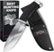 Hunting Knife with Sheath - Best Tactical Camping, Hiking, and Bushcraft Knife for Men, Fixed Blade Sharp Knife with