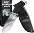 Hunting Knife with Sheath - Best Tactical Camping, Hiking, and Bushcraft Knife for Men, Fixed Blade Sharp Knife with