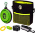 Premium Dog Treat Pouch - Training Treat Bag with Clicker, Collapsible Bowl, Adjustable Straps & Belt Clip for Dogs