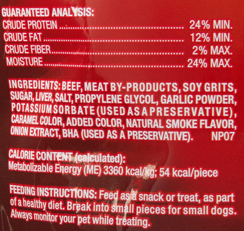 22.5 (Pack 4) Pup-Peroni Original Beef Flavor Dog Snacks, Ounce Bag