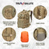 Tru Salute 45L Military Tactical Backpack, Large Army 3 Day Assault Pack Molle Bugout Bag (Tan)