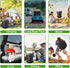 (13H) Camping Toilet, Retractable Portable Toilet for Adults Kids, Adjustable Height Portable Potty with Lid, Foldable