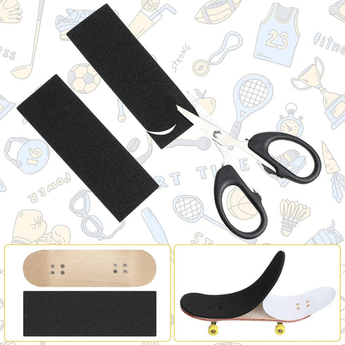24 110 38 2 mm Pajean Pcs Black Fingerboard Foam Grip Tape x x Fingerboard Deck Grip Tape for Finger Skateboard Boards