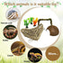 6 PCS Hermit Crab Climbing Toys Large Bendable Moss Hermit Crab Climbing Toys Coconut Hideout Hut Plants with Suction