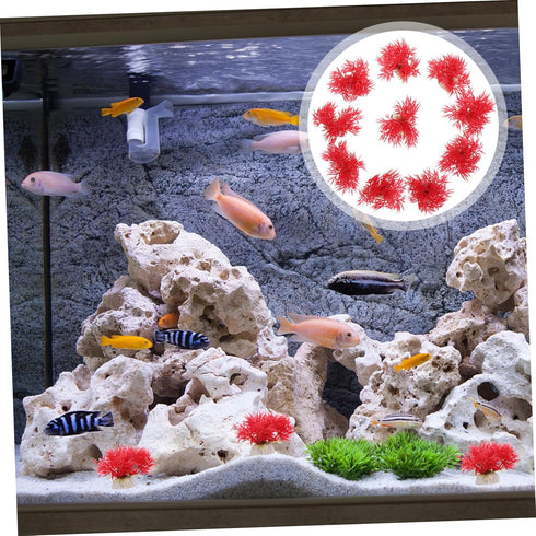 LIOOBO 10pcs Aquarium Decoration, Underwater Plant Model for Fish Tank, Simulation Aquatic Plant Decor for Small Tanks