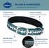 Blueberry Pet Reflective Jacquard Dog Collar, Neoprene Padding, Soft & Adjustable, Teal Blue