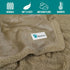 PetAmi Dog Blanket for Medium Large Dogs, Soft Sherpa Reversible Washable Fleece Furniture Protector, 40x60 Solid Taupe