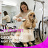 2-in-1 Electric Pet Grooming Brush with Coconut Oil Conditioner Spray, Professional Hair Styling Tool for Medium