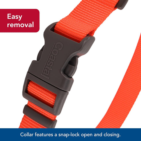 Coastal Pet - Adjustable Dog Collar Water & Woods - Durable Patterned Collar with Curved Snap Lock Buckle - Safety