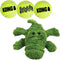 KONG Cozie Ali The Alligator and 3 SqueakAir Balls - Fun, Interactive Dog Toys for Fetch & Soft, Sturdy Indoor Play for