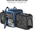 Pet Travel Carrier Backpack, Blue, Soft-Sided Breathable Mesh for Cats, Dogs, Puppies up to 20 lbs