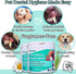 (2 Pack). Pet Dental Finger Wipes for Dogs & Cats Dog Tooth Wipes & Toothbrush Alternative Easy Teeth Cleaning