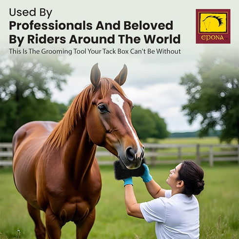 Epona Tiger's Tongue Horse Groomer, Scrubber Massager