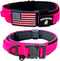 Tactical Dog Collar with Handle - 1.5 Inch Heavy Duty Wide Collar for Large Dogs with Personalized Name Plate