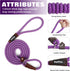 PetiFine Slip Lead Dog Leash, 6FT Reflective Durable Training Leash for Small to Large Dogs (Purple)