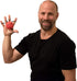 Physical Therapy Hand Exerciser - Forearm Exerciser with Stress Relief Ball, Medium Tension, Red