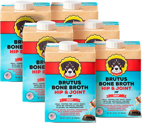 Brutus Beef Bone Broth for Dogs - All Natural Dog Bone Broth