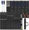 Woanger 15 Player Dugout Organizer and 12 Bats Hanging Bag, Baseball Helmet Holder with Black and Blue Dry Erase Marker