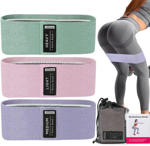 Resistance Bands for Working Out, Booty Bands for Physical Therapy, Stretch Bands for Whole-Body Fitness, Women & Men