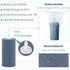 Pawfly 4 Inch Air Stone Cylinder - Bubble Diffuser for Larger Pumps, 4 Pack for Fish Tanks and Ponds