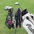 Magnetic Golf Towel for Men Women | Microfiber Towel with Waffle Texture | Strong Hold to Metal Objects (Black Rainbow