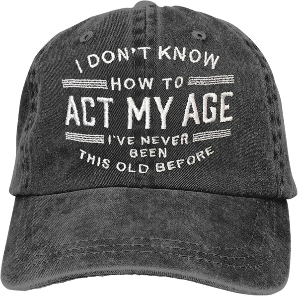 Funny Vintage Baseball Cap for Retirement Birthday Gifts for Men, Cotton Dad Hat