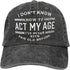 Funny Vintage Baseball Cap for Retirement Birthday Gifts for Men, Cotton Dad Hat