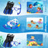Kids Snorkel Set with Mask Fins Snorkeling Gear, Anti-Fog Swim Goggles and Dive Flippers Combo