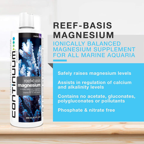 Continuum Aquatics ACO30525 Reef Basis Magnesium Liquid for Aquarium, 16.9-Ounce, 500-ml