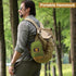 Portable Camping Hammock with Net, Lightweight Double Hammocks with Tree Straps, Parachute Nylon for Hiking Green&Khaki