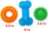 Dog Squeaky Toys Value Set Non-Toxic Dog Squeaky Balls for Dogs Toss Fetch Toys for Dogs TPR Rubber Puppy Toys Spikey Dog Chew Toys for Small Medium Dogs Pet Toys for Puppy Dog Teething Toys