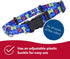 Coastal Pet SecureAway Flea Collar Protectors - Adjustable Dog & Puppy Collar Protection, Multi Bones