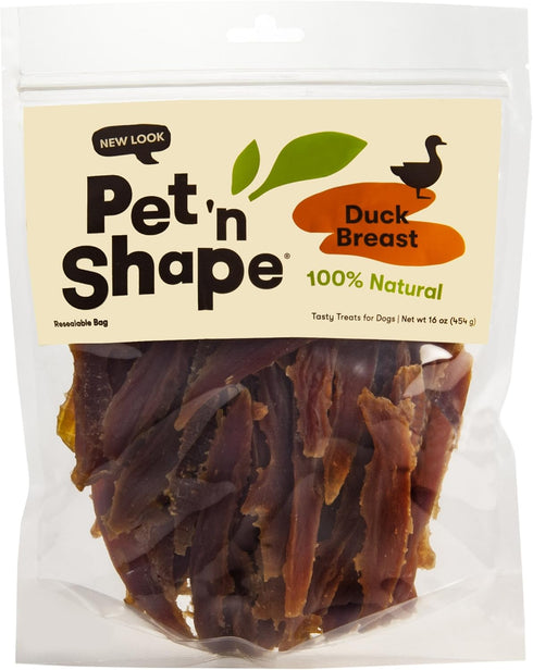 Pet 'n Shape Duck Breast Jerky Dog Treats, 16 Ounce