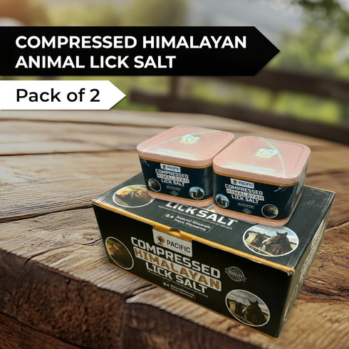 Pack 2 (10.5 lbs) 100% Compressed Himalayan Animal Lick Salt - of Salt Blocks - Pure & Natural Mineral Salt