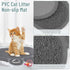 Tioncy 7 Pcs Small Cat Kitten Starter Kit - Cat Litter Box with Shovel, Cat Paw Litter Mat, Automatic Bowls, Toy Teaser