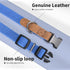 Mile High Life Dog Collars, Soft Cotton with Heavy Metal Buckle, Classic Puppy Collar with Genuine Leather Tips for