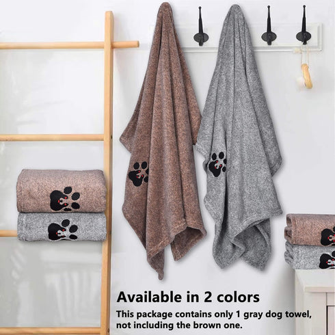 Dog Towels for Drying Dogs, Super Absorbent Soft Microfiber Bath Grooming Towel for Dogs, Cats, and Other Pets (M-36" *
