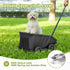 AESRAOU Mini Dog Strollers for Mini Pets, Foldable Multifunctional Shopping Carts with Extendable Pull Handle, Doggie