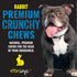 etta says! Crunchy Premium Dog Chews - 4.5" Rabbit Chews, Grain-Free, Made in The USA, Good for Teeth (36 Count)