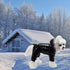 Waterproof Pet Clothes for Dog, Winter Warm Jacket Coat, Hooded Jumpsuit Snowsuit (L, Black)