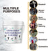 1 LB Loose Gym Chalk Bucket - Premium Powder Chalk with Empty Chalk Bag & Spoon, Multi-Purpose for Weightlifting