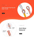 Nice C Static Climbing Rope, Rescue Rope, Rock Climbing Rope with Carry Bag (Orange, 10M/32ft)